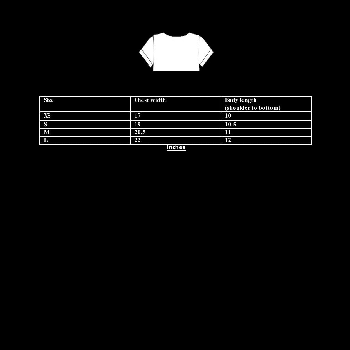 RAWBODY CROP TOP TEE