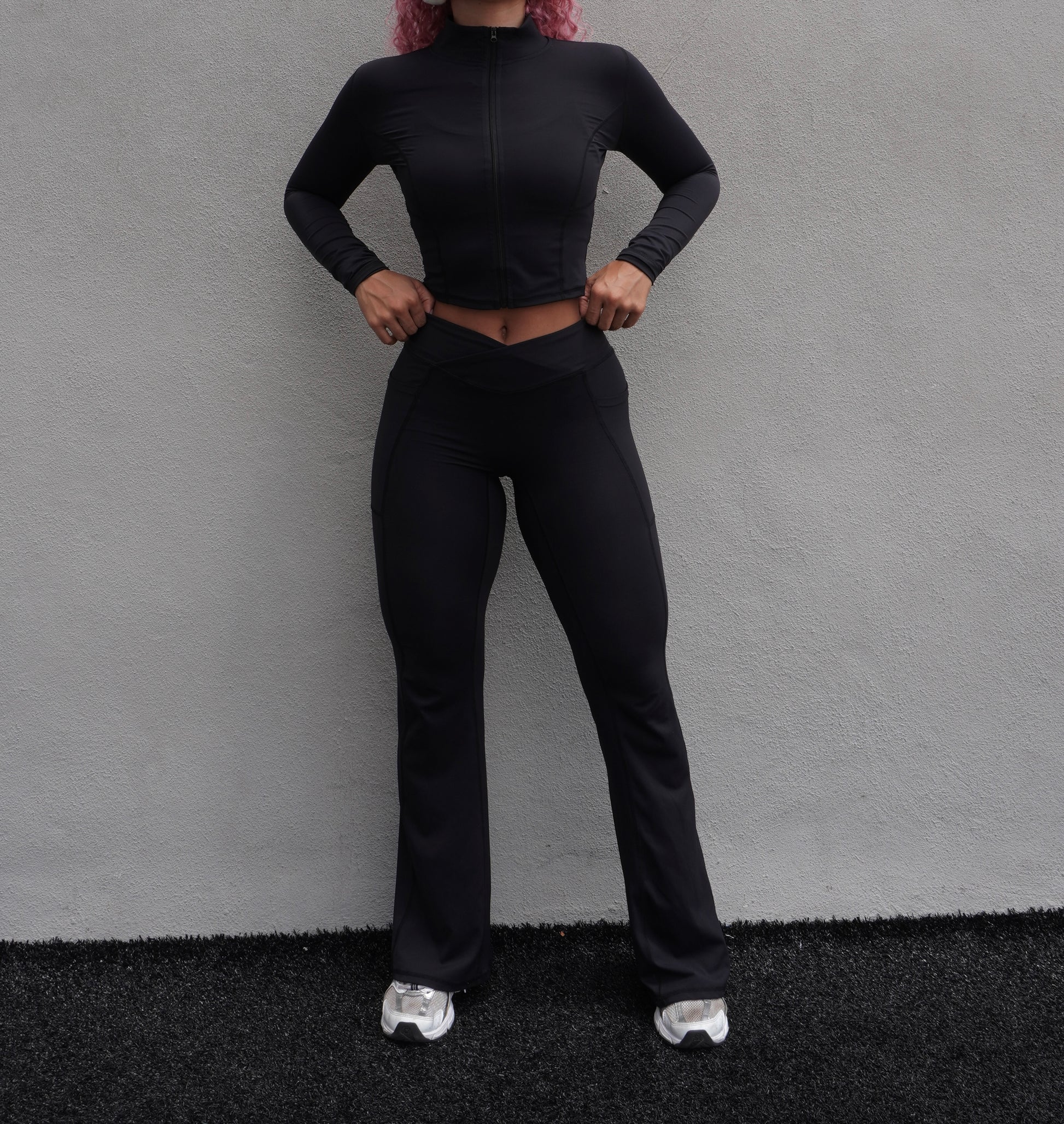 Nia's Collection Flared Leggings - Raw Body