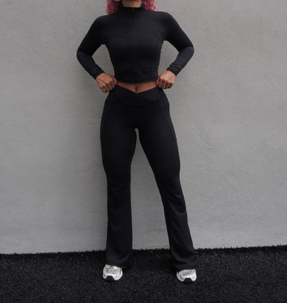Nia's Collection Flared Leggings - Raw Body